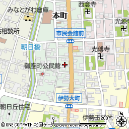 富山県氷見市本町9周辺の地図