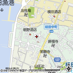 富山県魚津市経田中町15周辺の地図