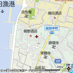 富山県魚津市経田中町15-6周辺の地図