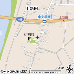 長野県飯山市木島上新田周辺の地図