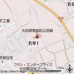 大田原東地区公民館周辺の地図