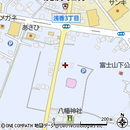 栃木県大田原市富士見1丁目1786-4周辺の地図