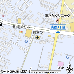 サイクルベースあさひ　大田原店周辺の地図