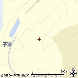 石川県羽咋郡宝達志水町子浦む周辺の地図