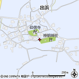 石川県羽咋郡宝達志水町出浜ヘ周辺の地図
