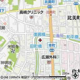 本川藤由商店周辺の地図