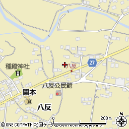茨城県北茨城市関本町八反75周辺の地図