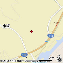 福島県矢祭町（東白川郡）関岡（下小坂）周辺の地図