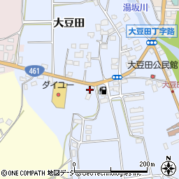 栃木県大田原市大豆田328周辺の地図