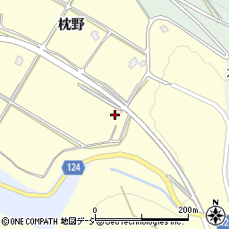富山県黒部市枕野501周辺の地図