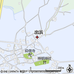 石川県羽咋郡宝達志水町出浜ホ25周辺の地図