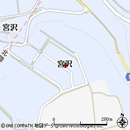 富山県黒部市宮沢周辺の地図