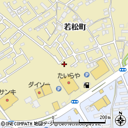 栃木県大田原市若松町496周辺の地図