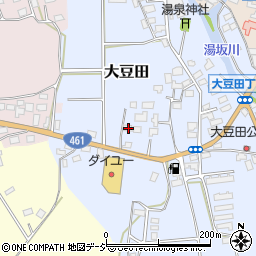 栃木県大田原市大豆田399周辺の地図
