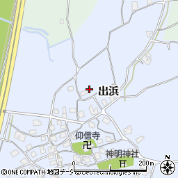 石川県羽咋郡宝達志水町出浜ホ34周辺の地図