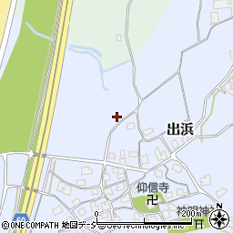 石川県宝達志水町（羽咋郡）出浜（ホ）周辺の地図