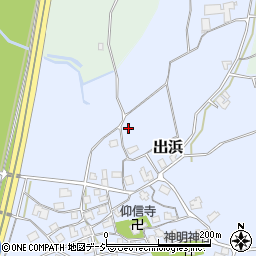 石川県羽咋郡宝達志水町出浜周辺の地図