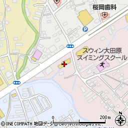 シャトレーゼ　大田原若草店周辺の地図