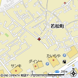 栃木県大田原市若松町493周辺の地図