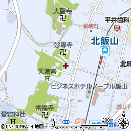 長野県飯山市飯山神明町3185周辺の地図