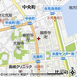 富山銀行氷見支店周辺の地図