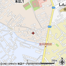 栃木県大田原市末広1丁目3609-24周辺の地図