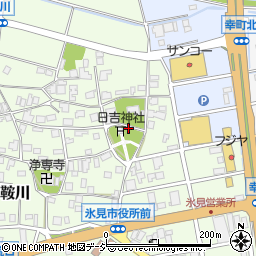 鞍川児童公園周辺の地図