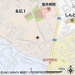 栃木県大田原市末広1丁目3631周辺の地図