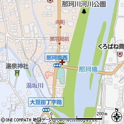 栃木県大田原市黒羽向町20周辺の地図