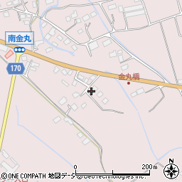 栃木県大田原市南金丸1391-6周辺の地図