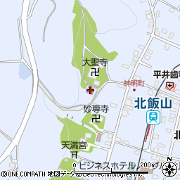 飯山学園周辺の地図