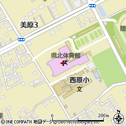 栃木県立県北体育館周辺の地図