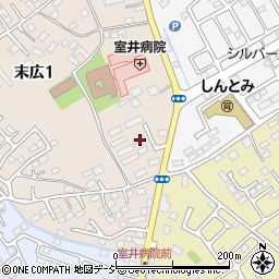栃木県大田原市末広1丁目2-17周辺の地図