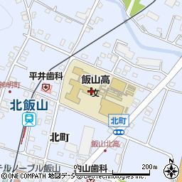 飯山高等学校　体育研究室周辺の地図