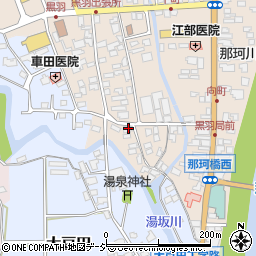 栃木県大田原市黒羽向町439-21周辺の地図