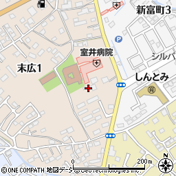 栃木県大田原市末広1丁目2周辺の地図