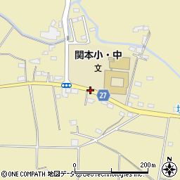 関本中学校前周辺の地図