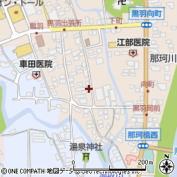 栃木県大田原市黒羽向町437周辺の地図