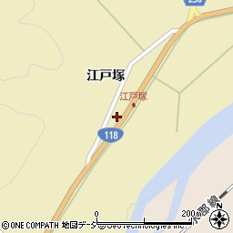 福島県東白川郡矢祭町関岡江戸塚周辺の地図