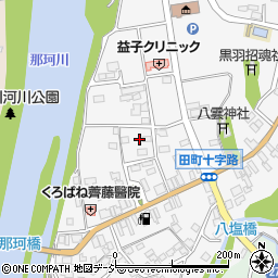 栃木県大田原市黒羽田町330周辺の地図