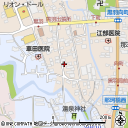 栃木県大田原市黒羽向町439周辺の地図