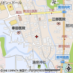 栃木県大田原市黒羽向町439-4周辺の地図