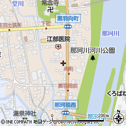 栃木県大田原市黒羽向町50-1周辺の地図