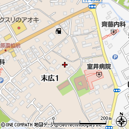 栃木県大田原市末広1丁目3662-2周辺の地図