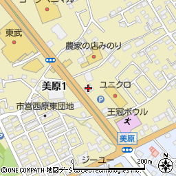 魚べい大田原美原店周辺の地図