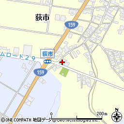 石川県羽咋郡宝達志水町荻市タ周辺の地図