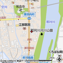 栃木県大田原市黒羽向町55周辺の地図