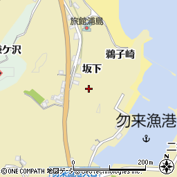 福島県いわき市勿来町九面坂下周辺の地図