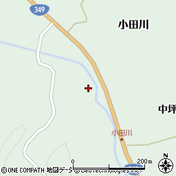 福島県矢祭町（東白川郡）小田川（森下）周辺の地図