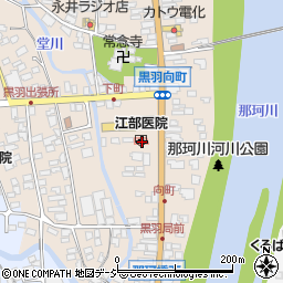 栃木県大田原市黒羽向町60周辺の地図